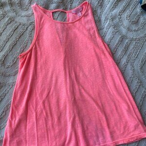 Lilly Pulitzer Cotton Neon Pink Keyhole Tank Top Size XS